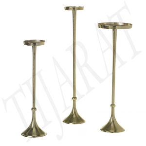 Pilar de vela de metal de tendencia industrial y portavelas para decoración del hogar y bodas - Product Image 3