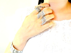 ดอกไม้ใบไม้ห่อโลหะเทพเจ้ากรีกเทพเจ้ากรีกโบราณแหวนกรีก - Product Image 3