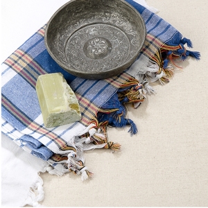 ผ้าขนหนูลาย Fouta สำหรับผู้ชายและผู้หญิงผ้าขนหนู Hammam ส่งเสริมการขายพร้อมดีไซน์แบบกำหนดเองและโลโก้ - Product Image 3