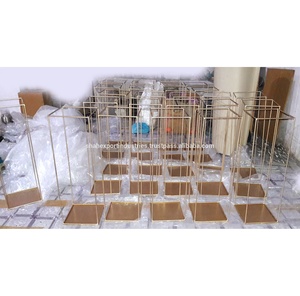 แจกันดอกไม้แต่งงานสุดหรู ขาตั้งโลหะสีทอง ขนาดสั่งทำได้ คุณภาพสูง สำหรับตกแต่งบนโต๊ะ - Product Image 5