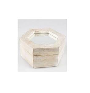 Boîte à bagues en bois décorative élégante à motif rectangle avec logo personnalisé Belle forme pour la décoration de la maison et le stockage de bijoux - Product Image 5