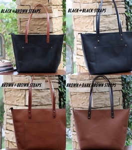 Fourre-tout en cuir véritable de conception personnalisée élevée de client pour des femmes sac de bébé d'ordinateur portable multicolore toutes les saisons TBB-0024 - Product Image 6