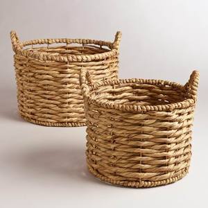 Best Selling High Quality Water Hyacinth Storage <b>Baskets</b> Wholesale Durable Laundry <b>Basket</b> <b>for</b> <b>Bathroom</b> & Living Room - Product Image 4