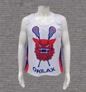 Maillot crosse réversible Sublimation pour homme 100% polyester col en V avec étiquette de marque personnalisée - Product Image 5