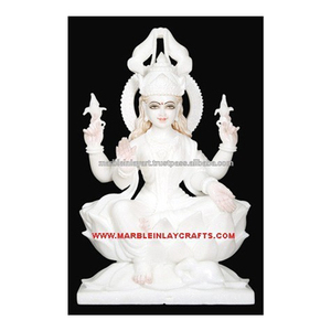 Estatua de la Diosa Laxmi en Mármol - Product Image 1