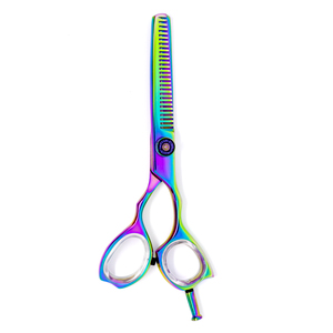 Tijeras de adelgazamiento del cabello de etiqueta privada Tijeras de belleza de acero inoxidable con revestimiento de plasma para dar forma al cabello - Product Image 2