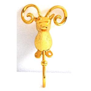 Crochet en aluminium pour animaux de renne Crochet décoratif en cuivre plaqué pour la décoration intérieure - Product Image 2