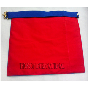 Delantal de cuero bordado AASR de 14 grados Elite Freemason Regalia con equipo de base para punto de cruz y costura - Product Image 4