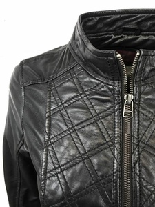 Veste d'hiver imperméable pour femme en peau de mouton, design moderne et élégant, fermeture éclair, séchage rapide - Product Image 2