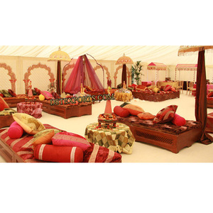 Mehandi เวทีจัดงานแต่งงานในเอเชีย,เวทีอาหรับ Mehandi เวทีชุดรูปแบบโมร็อกโกตกแต่ง Sangeet - Product Image 1