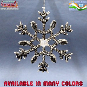 Bolas de copos de nieve hechas a mano, bolas de Navidad decorativas a granel - Product Image 4