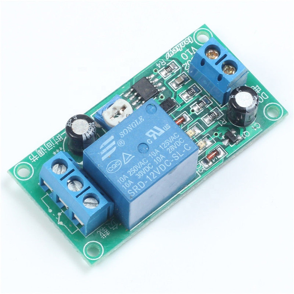 Taidacent RD02 5/12/24v 60s Adjustable Delay Timer Relay Circuit NE555 Electronic Time Delay Relay for Home Appliances