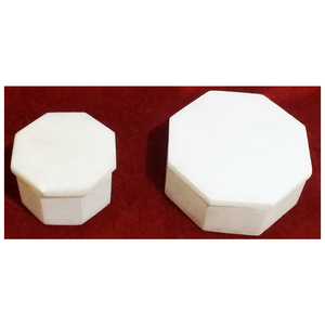 Boîte décorative de chambre en marbre blanc, magnifique et faite à la main, exclusive - Product Image 1