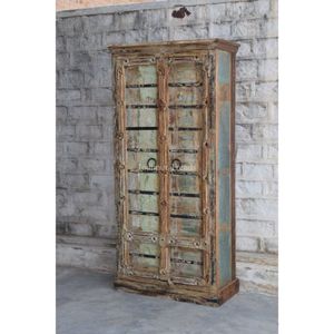 Espectacular armario Almirah de madera de estilo antiguo Muebles de madera hechos a mano para el hogar Dormitorio Fabricado Espectacular Muebles antiguos - Product Image 1