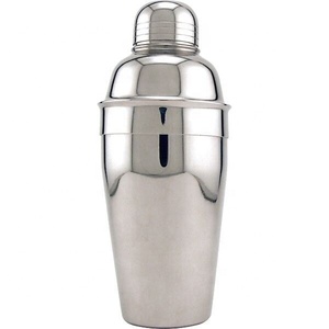 OEM Bulk Wholesale Stainless Steel 3-Piece <b>Cocktail</b> Shaker Set for <b>Bar</b>, <b>Home</b> Party with Built-In Strainer Bartender Drink Mixer - Product Image 1