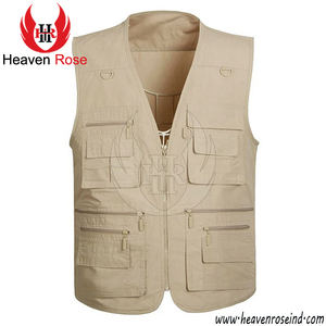 Chaleco Multibolsillos de Malla Personalizado de Alta Calidad para Exteriores, Unisex, Chaleco Utilitario Multibolsillos, Chalecos de Trabajo para Hombre - Product Image 3