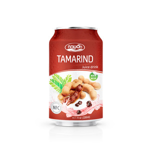 Bebida de Jugo de Tamarindo con Pulpa, Recién Exprimido, 330 ml, Suministro al por Mayor, Marca Privada, Fábrica, Venta al por Mayor, OEM, ODM, Exportación, Vietnam - Product Image 1