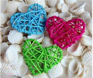 ลูกบอลหวายรูปหัวใจสำหรับตกแต่งบ้านต้นคริสต์มาส - Product Image 2