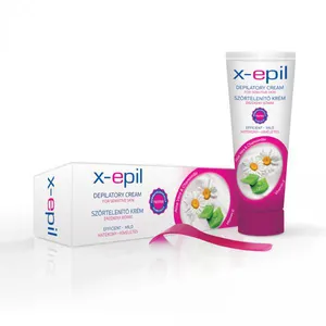 X-EPIL संवेदनशील त्वचा के लिए लोमनाशक क्रीम 75ml, बालों को हटाने क्रीम आसानी से और तेजी से निकालता अनचाहे बालों