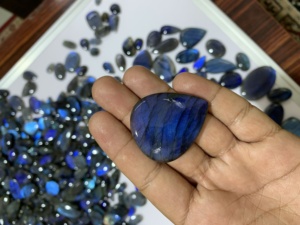 Haute Qualité 8mm Naturel Bleu Labradorite Cabochon Nouvelle Pierre Précieuse De Feu Pierre Lâche - Product Image 3