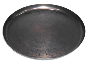 Bandeja de servicio martillada redonda Placa de cargador Material de hierro - Product Image 6