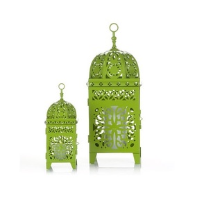 Magnifique lanterne décorative en métal faite à la main pour la maison, le bureau et les mariages, avec porte-bougies et bocaux, marque AIC, modèle 10656 - Product Image 4