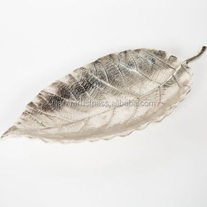 Offre spéciale Forme moderne et élégante Plateau de service en aluminium doré Logo personnalisé pour décoration de table à manger de mariage - Product Image 4