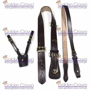 Cinturón Británico Sam Browne al por Mayor y Correa Cruzada con Hebilla de Cobre |   Proveedor de Cinturones Impermeables de Cuero Vacuno Hechos a Medida - Product Image 3