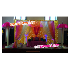 Conjunto de escenario Sangeet DE BODA musulmana, decoraciones de escenario Mehndi de boda, escenario de boda indio, ceremonia de boda, decoración de configuración de escenario, Australia - Product Image 1
