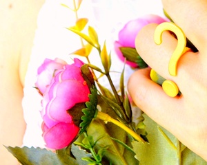 Abstract Curvy Textured <b>Chunky</b> Alloy <b>Ring</b> Princess Cut Zircon Punk Style Unisex Fashion Jewelry Accessory Rose Gold Plated - Product Image 2