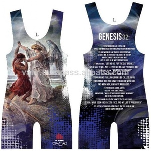 custom sublimated weightlifting uniforms <b>men</b> wrestling <b>singlets</b> - Product Image 2