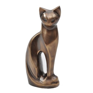 Urna de metal para gatos, urna de cremación para mascotas, urna de bronce para gatos, urna de cremación de latón para mascotas, urna de cremación de peltre para gatos, urna de bronce para mascotas - Product Image 2