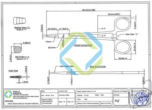 Crile Manuel En Acier Inoxydable Instrument Chirurgical Durable En Métal En Bois Porte-Aiguille Pince Base D'outils Chirurgicaux - Product Image 5