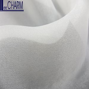 LCSH024 vestido de novia de boda de lujo muy ligero blanco satén Organza tela 100% poliéster Niñas Ropa - Product Image 4