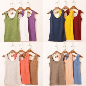 New Women Cotton Sleeveless Tank Tops Camisole <b>T</b>-<b>Shirt</b> Summer Vest Top - Product Image 2