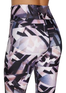 Pantalons de yoga imprimés Squad sans couture pour femmes Pantalons de sport d'exercice minces Leggings de fitness tricotés pour la course à pied - Product Image 4