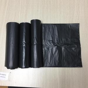 HDPE C fold garbage plastic bags on roll made in Vietnam - Product Image 1