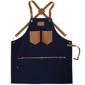 Jeans Bib <b>Aprons</b> Custom Denim Barber <b>Aprons</b> Salon <b>Aprons</b> Cheap Price <b>Black</b> Color - Product Image 5