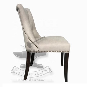 Silla de comedor de tela con respaldo de ala Vintage, muebles de restaurante de larga duración para sala de estar, supermercado, taller, Hospital - Product Image 5