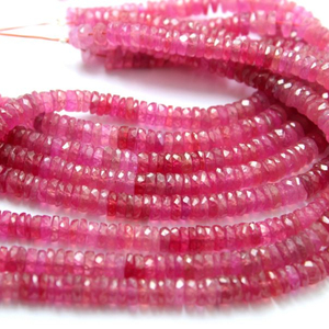 Zafiro rubí natural G.F. Cuentas de forma de neumático de calidad superior - Product Image 1