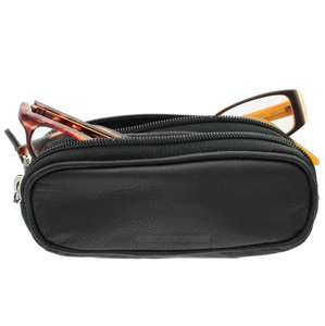 Étui à lunettes double pour deux montures/Étui à lunettes en cuir double face - Product Image 6