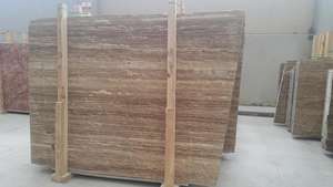 2025 Coffee Brown <b>Wooden</b> Noche Vein Cut Travertine <b>Slab</b> New Manufacturing Luxury Model High Quality Made in Turkey CEM-SLB-04-02 - Product Image 3