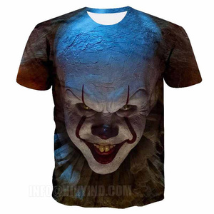 Masked 2019 New 3D t Shirt Woman Men Skull <b>Tshirt</b> Print Peking Opera Summer Tops Casual Tees Short Sleeve Streetwear <b>Halloween</b> - Product Image 2