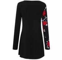 Nouvelle mode été 2022, haut décontracté pour femmes à col rond, imprimé floral, manches longues, 100% coton, 220g, tissé, personnalisable, fabriqué au Bangladesh