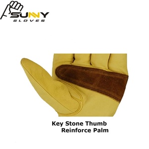 Keystone Thumb ถุงมือหนังลูกวัว,ผิววัวสีเหลือง - Product Image 4