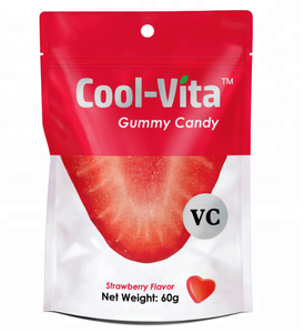 Caramella delicioso Halal de fresa para pelo de vitamina C en forma de corazón de caramelo gomoso dulces - Product Image 1