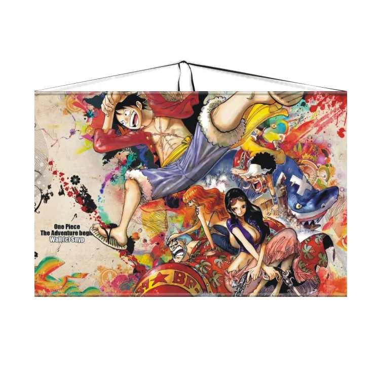 E-commerce Supplier Providing Printing Service With Factory Wholesale Price Anime Custom Wall Hanging Art Scroll