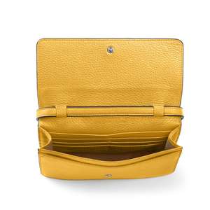 Mini sac à bandoulière en cuir noir brillant avec fermeture éclair pour femme - Product Image 3