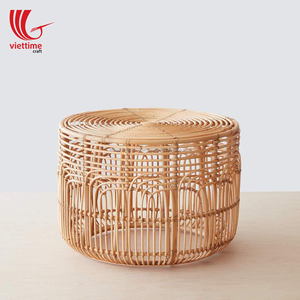 โต๊ะกาแฟหวายกลมด้านข้าง/ตกแต่งบ้าน/เฟอร์นิเจอร์หวายขายส่ง - Product Image 4