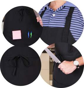 Bavoir en coton non tissé réglable professionnel tablier pour enfants bavoir de cuisine et de salon imperméable dans toutes les couleurs disponibles - Product Image 3